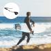 Coiled Surfboard Leash with Plug - Black | PATIKIL Wrist Rope for Paddle & Body Boards - Buy Online on GoSupps.com