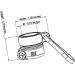 LOCC Marine 3/4 Flag Mounting Ring with Stainless Steel Clips - Fits 1/2 to 3/4 inch Antenna Pole - Black - Buy Online on GoSupps.com