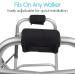 Walking aid arm pad 1 Pair Walking Arm Crutch Handle Pads Walker Grips Soft Padded Hand Covers Non slip Comfortable Cushion Padding Wicking Comfort Washable Black - Buy Online on GoSupps.com