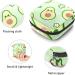 Anna Cowper Sweet Avocado Women's Menstrual Cup Bags - Stylish Pocketable Period Storage for Teens & Adults - Multicolored - Buy Online on GoSupps.com