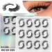 BLACKNANA Makeup Eyelashes 3D Extension Lashes Fluffy-Soft Natural Cross-Lash Extension Reusable Fake Lashes False Eyelashes Style 8 - Buy Online on GoSupps.com
