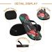 Buy Mnsruu Flamingobl te Floral Animal Flip-Flops | Multi-Colored Slippers for Men & Women | Perfect for Hotel Spa Bedroom & Travel - L Size - Buy Online on GoSupps.com