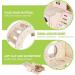 Byzesty Wooden Hamster House - 7 Piece DIY Toy & Accessories for Guinea Pigs Dwarf Hamsters Chinchillas | Fun Roller Bridge Rocker & Swing - Buy Online on GoSupps.com