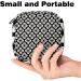 Portable Storage Bags for Women's Bandages | Black & White Cherry Blossom Design | Multi-colored Menstrual Insert & Tampon Holder for School & Office - Buy Online on GoSupps.com