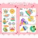 10 Sheets Summer Glitter Fruit Party Temporary Tattoos for Kids Cartoon Fruits Ocean Pattern Watermelon Pineapple Flamingos Tattoos Sticker Waterproof Body Stickers Favors for Makeup 2 - Buy Online on GoSupps.com
