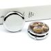 Round 3-Compartment Pill Organizer - Decorative Portable Metal Pill Box with White Icing Print | Perfect Travel Medicine Case - Buy Online on GoSupps.com
