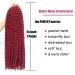 Passion Twist Hair 24 Inch 7 Packs Water Wave Crochet Hair Briads Burgundy Red Bug Color | Pre-looped Braiding Hair Synthetic Crochet Hair - 24in (Pack of 7) BUG - Buy Online on GoSupps.com