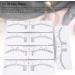 Eyebrow Ruler Stencils Eyebrow Mapping Sticker Microblading Measuring Shaper Tool 100 Pack for Brow Extensions for All Face Shapes - Buy Online on GoSupps.com