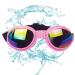 Luckxing glasses for dogs |Cat glasses dog -barrel glasses for medium -sized dogs windproof soft dog glasses to protect the eyes of long dogs pink
