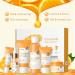 Vitamin C Skin Care Set - 6-in-1 Facial Routine Kit with Cleanser Toner Serum Cream & Eye Cream | Perfect Birthday Gifts for Teens & Women - Buy Online on GoSupps.com