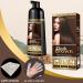 COSMTEK Dark Brown Hair Dye Shampoo 500ml - Permanent 3-in-1 Instant Color for Men & Women - Lasts 30 Days - Ammonia-Free Formula with Natural Herbal Ingredients - Buy Online on GoSupps.com