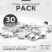 Buy Doja Barcelona Zipper Slider #3 - 25mm White (Pack of 30) | Ideal for Sewing Clothing Coats Jackets & More - Buy Online on GoSupps.com