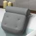 Comfortable Bathtub Pillow For Tub, Bath Pillow For Neck & Back Support With Strong Suction Cups & Hook, Soft Spa Cushion For Luxurious Bathing, Hot Tub Pillow Made With Soft Mesh, Great Gift For Wife Grey