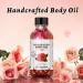 Handcrafted Rose Body Oil with Jojoba Sweet Almond & Coconut Oils Hydrating & Nourishing Multi-Use Moisturizer for Body Massage & Dry Skin Infused with Real Rose Petals 4.06 fl oz - Buy Online on GoSupps.com