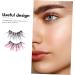 FRCOLOR 6 Pairs Fake Eyelashes Cosmetic Fake Lashes Colored Lash Adhesives False Eyelashes Segmented False Eyelashes Glitter Lashes Glitter Eye Lashes Faux Lashes Christmas Miss Fiber - Buy Online on GoSupps.com