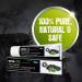 Jagat Activated Charcoal Mint Toothpaste - Fluoride Free Herbal Whitening | Natural Teeth Whitening, 100% Vegan - Pack of 3 (3.5oz X 3) - Buy Online on GoSupps.com