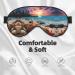 Starfish & Coral Beach Print Eye Mask - Unisex Soft Comfort Sleep Shade for Travel Yoga & Shift Work - Buy Online on GoSupps.com