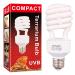 Dernord uv lamp reptiles heat lamp - 26W 10.0 uva uvb lamp terrarium light bulb uv light lamp for budgie leopardgecko heat lamp turtle 10.0 26watt