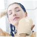 JEWEDECO 2pc Cotton Linen Bath Towel & Body Scrubber Set - Exfoliating Glove, Loofah Sponge, Shower Scrubber for Bathing - Buy Online on GoSupps.com