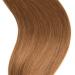 Light Brown Bonding Hair Extensions - 100% Remy Real Hair 50cm U-Tip Keratin Bond #12 - Smooth Strands for Long Hair - Buy Online on GoSupps.com
