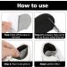 WLLHYF Heel Pads 2 Pairs - Self-Adhesive Shoe Repair and Anti-Slip Grips for Men and Women - Black - Buy Online on GoSupps.com