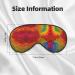 Buy Tie Dye Hippies Soft Sleep Eye Mask | Breathable Travel Eye Patch for Relaxation - Buy Online on GoSupps.com