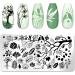 Nail Art Stamping Plate for Valentine's Day Flower Butterfly & Vine Designs | Perfect for Creative Nail Art - Buy Online on GoSupps.com