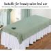 Verdant Touch Soft Cotton Bed Sheet Cover for Beauty Salons & Spas - Facial Hole 183.9 x 78.9 cm Green - Buy Online on GoSupps.com