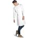 Dr. James Professional Lab Coat - Howie Style, Classic Fit, Mandarin Collar, Cuffed Sleeves, Unisex - White 43 Inch Length, X-Small - Buy Online on GoSupps.com