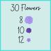 Violet Icing Flowers 30 Count Pack - Small Purple Edible Roses & Lavender Sprinkles by Simply Sucr - Buy Online on GoSupps.com
