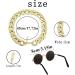 Retro Cat Sunglasses with Rose Gold Chain - UV Protection Small Cat Glasses for Photos & Pet Decor - Buy Online on GoSupps.com