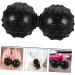 Clispeed Double Massage Ball Set - 3pcs Lacrosse & Yoga Peanut Balls for Body Relief - Medium Black Massage Roller - Buy Online on GoSupps.com