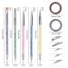 Nacaikj 7pcs Nail Art Brush Set - Dotting Tools & Liner Brushes for UV Gel & Acrylic Manicures | Perfect Nail Accessories for Creative Nail Design - Buy Online on GoSupps.com
