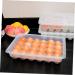 GLEAVI 1pc Box 24 Egg Trays Storage Bins Fridge Clear Storage Bin with Lid Egg Storage Tray Filling Egg Cup - Buy Online on GoSupps.com