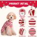 DoggYZSTYLE Holiday Dog Christmas Sweater - Cute Snowman Reindeer Xmas Pet Costume for Small, Medium, Large Dogs - Red & White Stripe Santa Claus Design - Buy Online on GoSupps.com