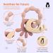 Infatot Baby Teething Toys - MultiTexture Silicone Teethers for Babies 0-6 Months - Plum & Milk | Newborn Essentials & Baby Shower Gift - Buy Online on GoSupps.com