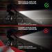 BX-300 Rechargeable Bike Light Set - Front and Back Lights for Night Riding Safety | USB Tail Rear | Cycling Accessories for Adults and Kids | Road and Mountain Biking - Charcoal - Buy Online on GoSupps.com