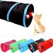 iCAGY Cat Tunnel for Indoor Cats | Interactive Rabbit Tunnel Toy | Collapsible Pop Up Play Tunnel for Cats, Kittens, Rabbits, Puppies | Crinkle Sky Blue - 20 Inch - Buy Online on GoSupps.com