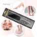 Pedicure Foot File & Callus Remover | Stainless Steel Rasp with 10 Free Refill Grits | Professional Double-Sided Pads for Smooth Feet | Easy Scrubber for Salon Pedicure - Buy Online on GoSupps.com