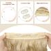 Feshfen Invisible Hair Extensions - Adjustable Ash Blonde Curly 45cm Wire Hairpieces for Women - Buy Online on GoSupps.com