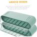 KOMBIUDA 1 PC Slide Egg Collection bandejas para comida Household Egg Organizer Double Layer Food Container Green 28.5X15CM - Buy Online on GoSupps.com