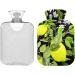 Hot Water Bottles with Lemon Fruits Cover - 2L Pain Relief Bag for Warming Hands & Comfort - Buy Online on GoSupps.com