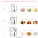 Baby Fruit Feeder Silicone Food Pacifier | Teething Relief Toy Teether | Milk Frozen Mesh Feeders for Babies 0-18 Months | Self Feeding Teethers - Peach Pink - Buy Online on GoSupps.com