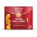 Seven Seas Trying For A Baby, Prenatal Vitamins, Pregnancy Planning Supplement With An Advanced* Folic Acid To Help Increase Folate Levels¹, Zinc and Iron, 28 Tablets, 4 Weeks
