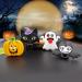 PAPACHOO Halloween Teething Toys 2 Pack - Soft Silicone Baby Soothing Teethers (Orange & Kitten) - Buy Online on GoSupps.com