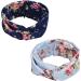 Willingood Women's Floral Headband | Multi-Colored Turban Hair Wrap | 6-Pack Hair Accessories - 8.5cm Width - Buy Online on GoSupps.com