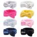 Ondder 8 Pack Spa Headbands for Women - Facial Bowknot Headbands for Skincare, Makeup, and Shower - Fluffy Hair Bands for Girls - Buy Online on GoSupps.com