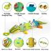 Jollybaby Sensory Musical Stuffed Animal Toy for Newborns - Crinkle Rattle, Multi-Textures, Tummy Time Toy - 0-12 Months - Green Alligator - Buy Online on GoSupps.com