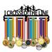 SUPERDANT Runner Medal Hanger Display I Crossed The Line Race Medal Holder for 60+ Medal Hanger Display Metal Holder Ribbon Display for Competition Medal Hanging Athlete Gift Running