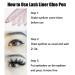 Eyelash Glue Pen 2 in 1 Self-Adhesive Liner | Waterproof Latex-Free Formula for Strong Hold | Ideal for False Lashes - Pearl&Diamond-Black Packaging - Buy Online on GoSupps.com
